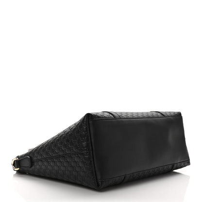 Gucci Soft Microguccissima Small Zippered Satchel Black 4 of 9