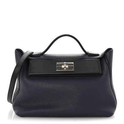 Hermes Togo Swift 24/24 29 Bleu Nuit Black 1 of 9