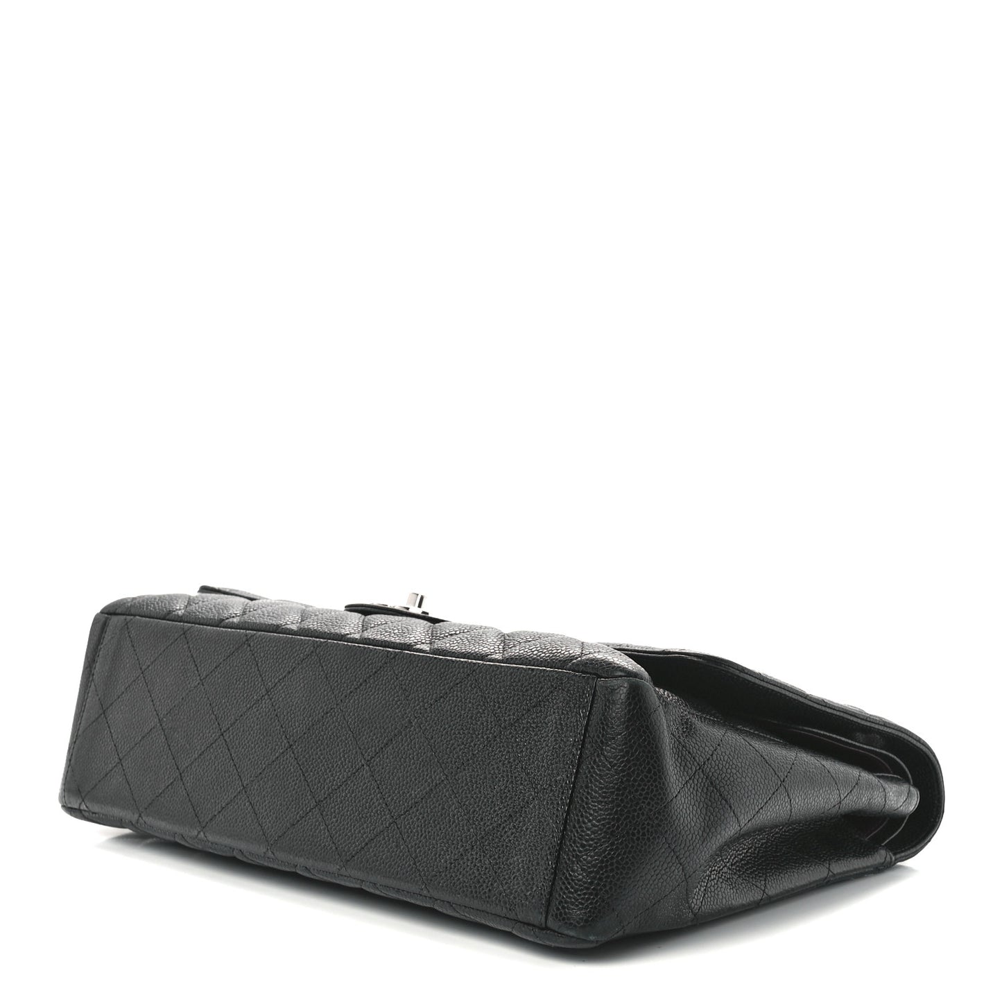Caviar Quilted Maxi Double Flap Black