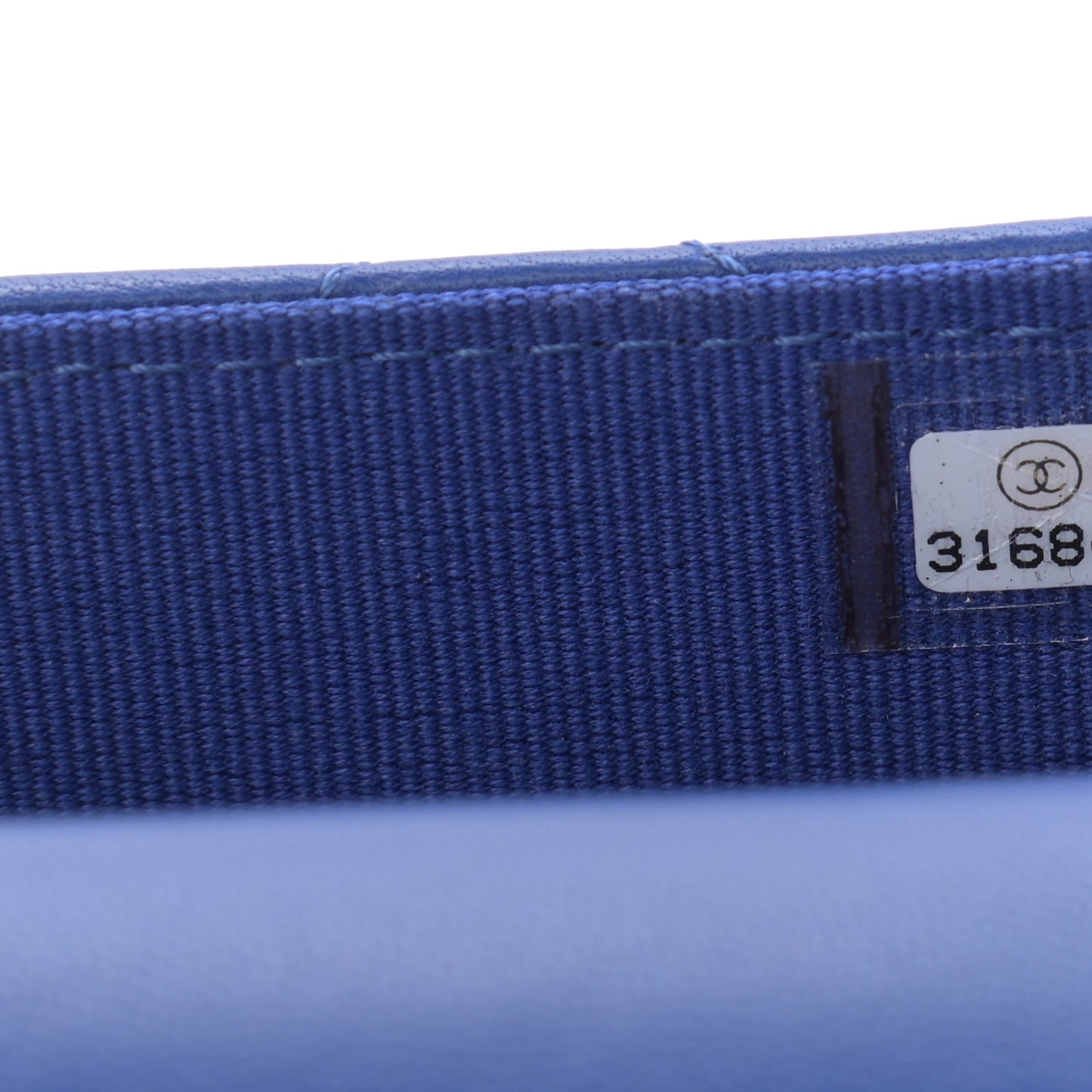 Lambskin Quilted Top Handle Flap Coin Purse With Chain Blue