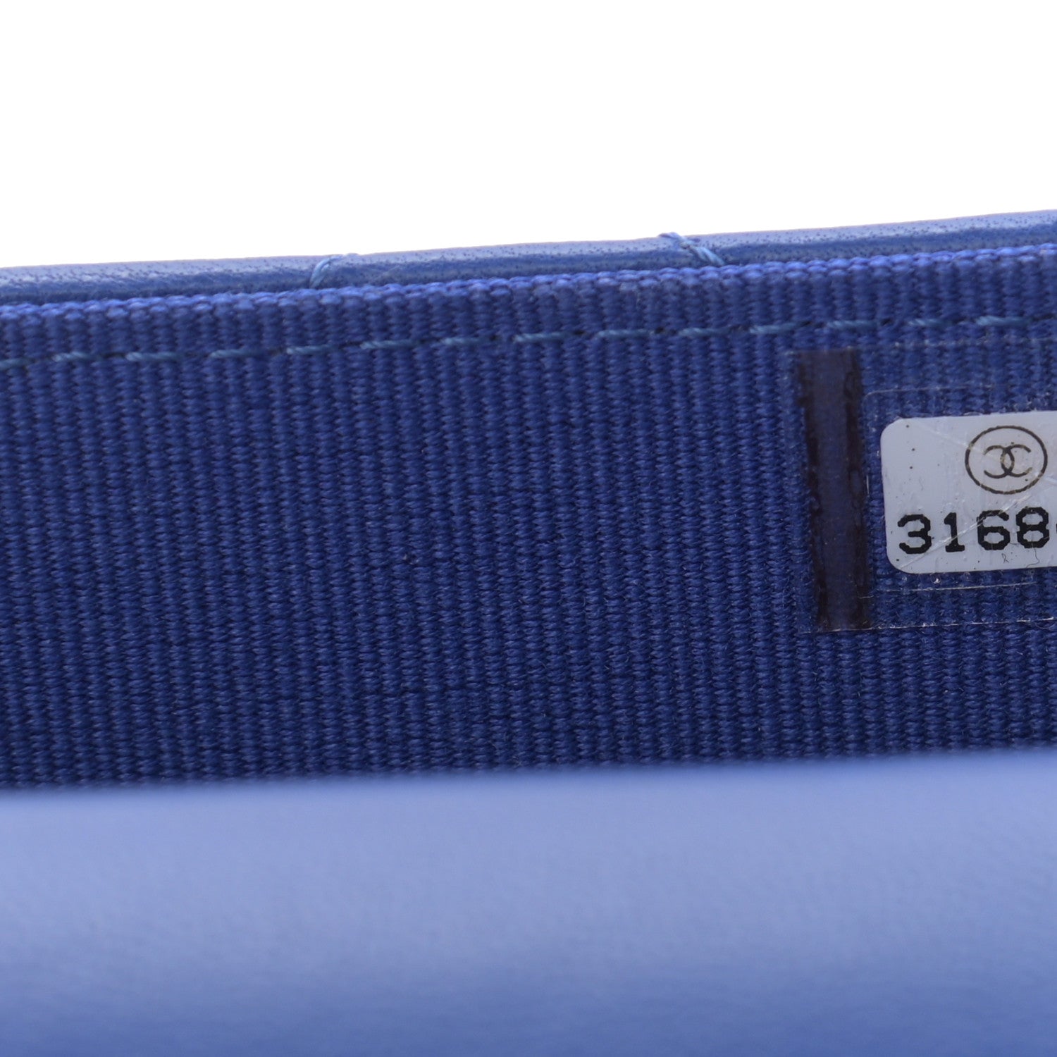 Chanel Lambskin Quilted Top Handle Flap Coin Purse With Chain Blue 8 of 12
