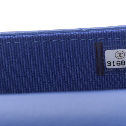 Chanel Lambskin Quilted Top Handle Flap Coin Purse With Chain Blue 8 of 12