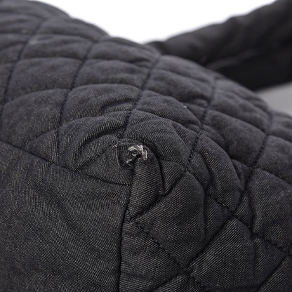 Chanel Canvas Nylon Quilted Small Coco Cocoon Reversible Tote Black 11 of 14
