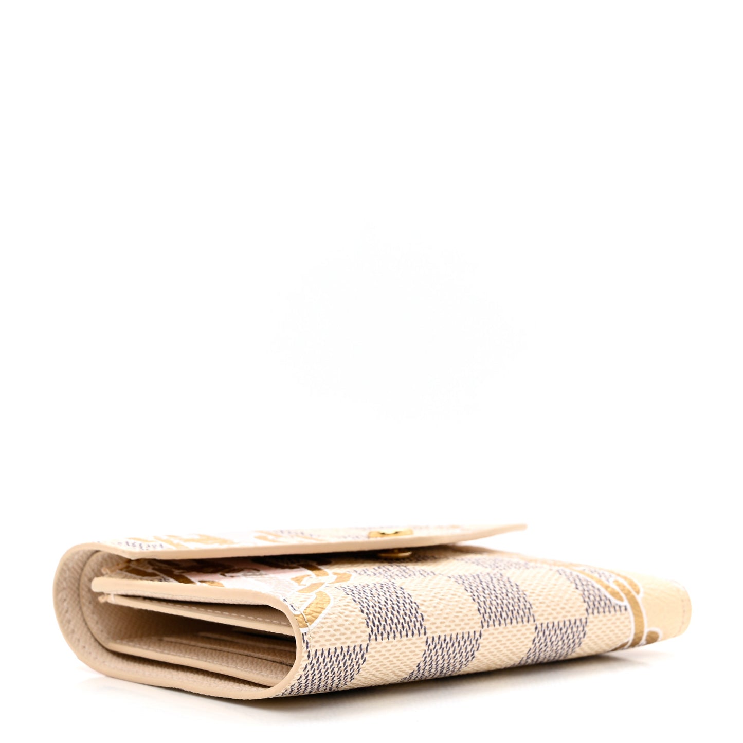 Damier Azur Nautical Victorine Wallet Gold