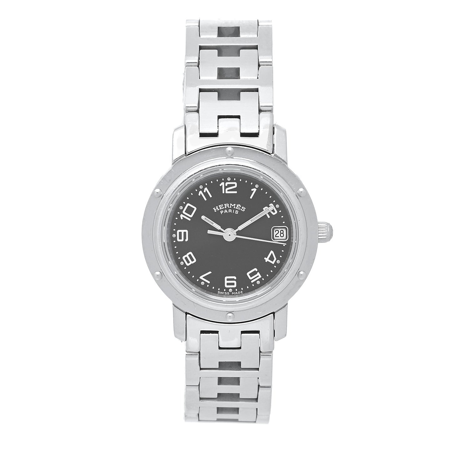 Stainless Steel 24mm Clipper Quartz Watch Gray