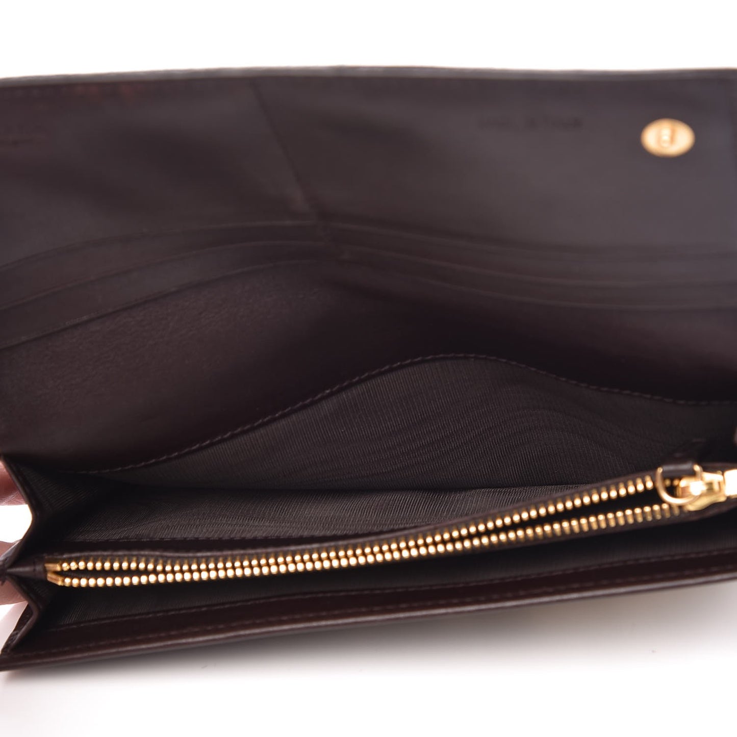 Calf Hair Leopard Print Continental Flap Wallet