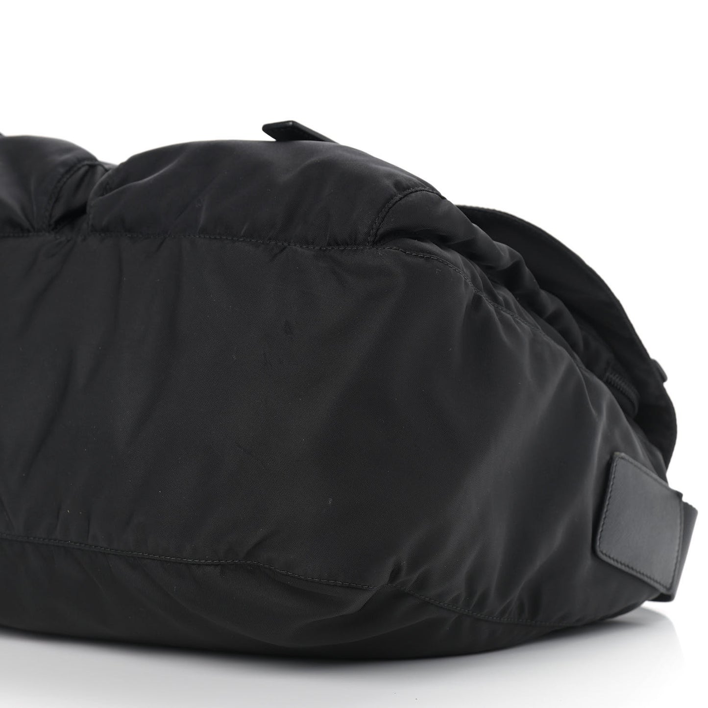 Nylon Vela Messenger Bag Black