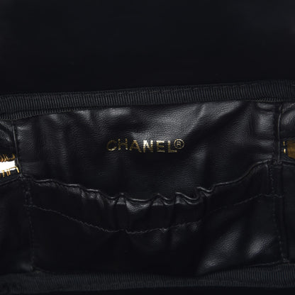 Chanel Lambskin Vanity Cosmetic Case Black 6 of 13