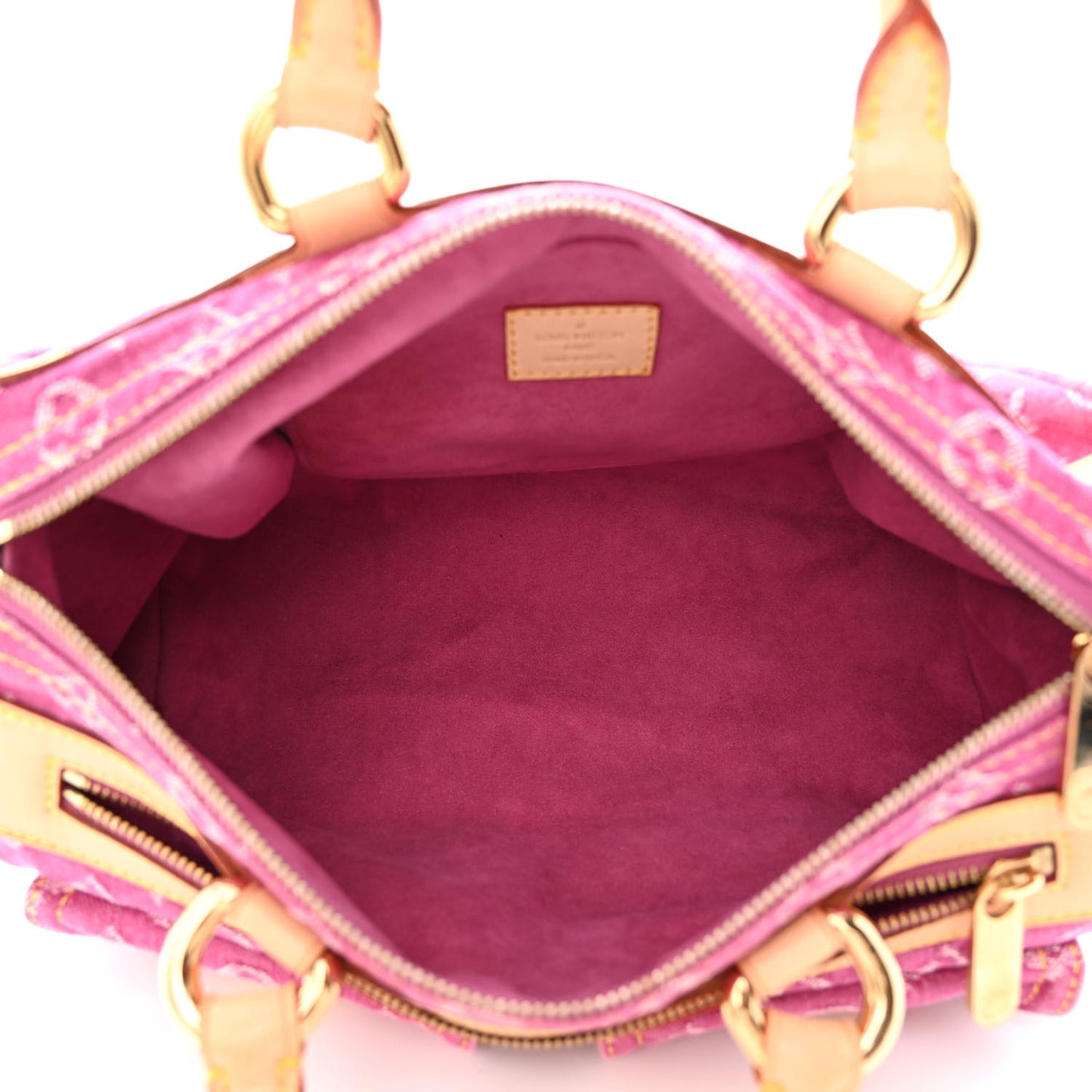 Monogram Denim Neo Speedy Fuchsia