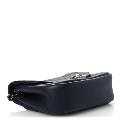 Chanel Calfskin Stitch CC Small Flap Navy Blue 4 of 11