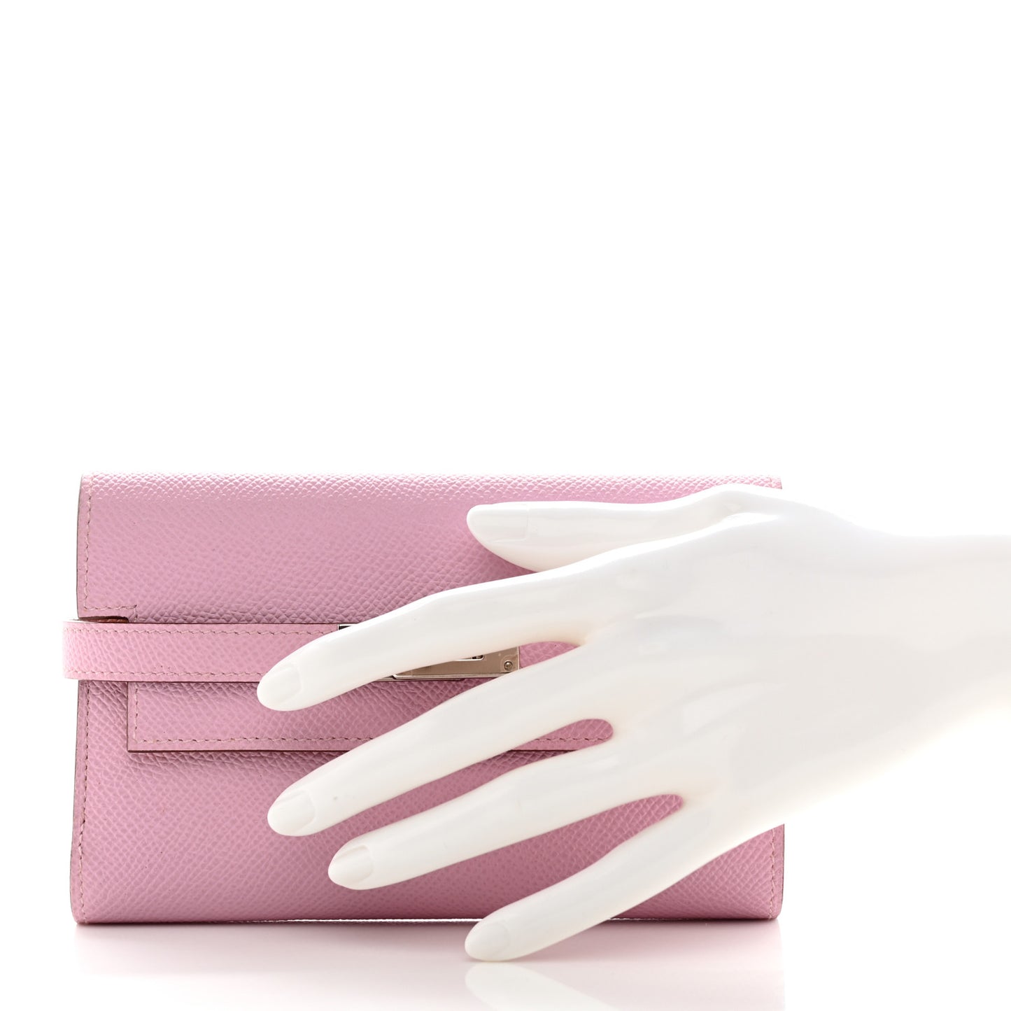 Epsom Medium Kelly Wallet Mauve Sylvestre Jaune De Naples
