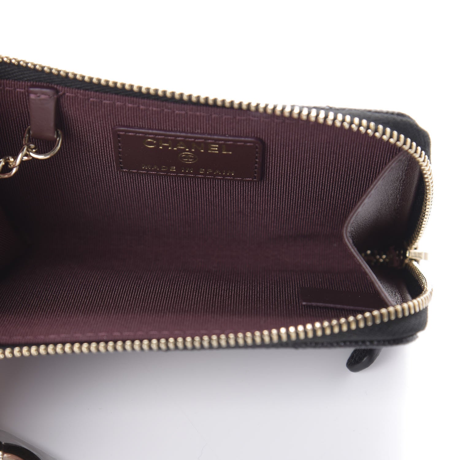 Chanel Caviar Quilted Key Holder Case Black 5 of 7