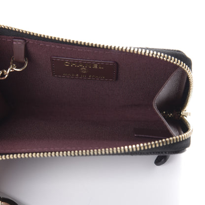 Chanel Caviar Quilted Key Holder Case Black 5 of 7