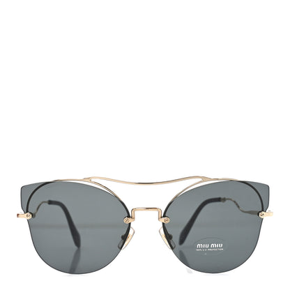 Miu Miu Metal Cat Eye Sunglasses SMU526 Gold Black 2 of 7