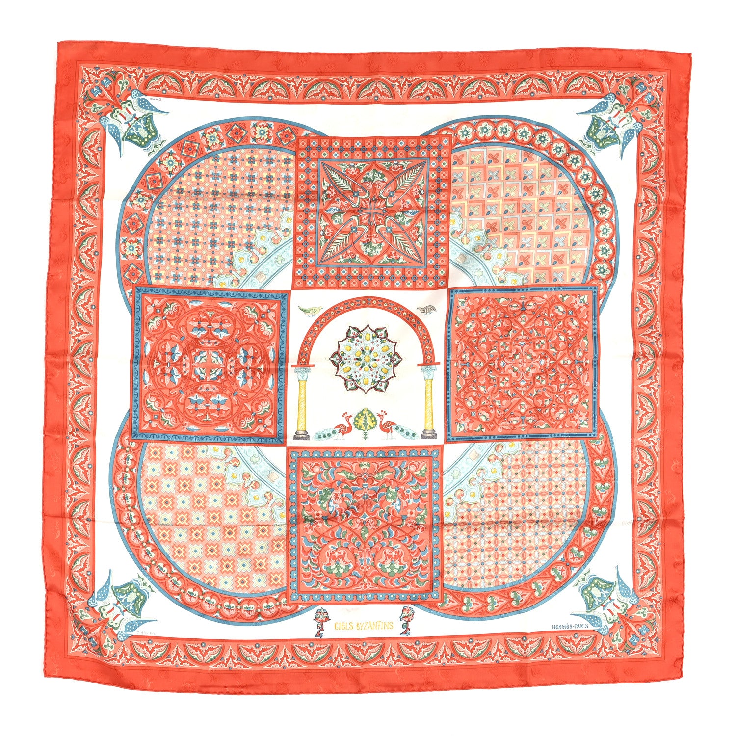 Hermes Silk Ciels Byzantins Scarf 90 1 of 6
