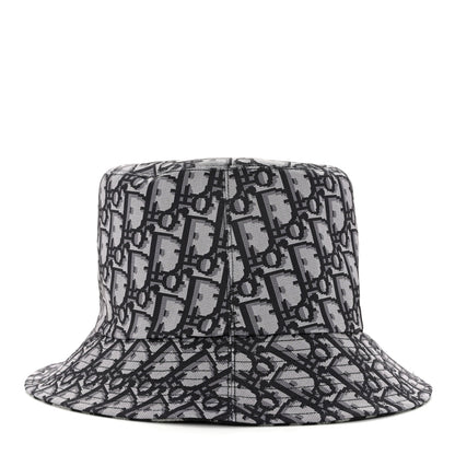Christian Dior Oblique Reversible Leopard Bucket Hat 56 Grey 11 of 14