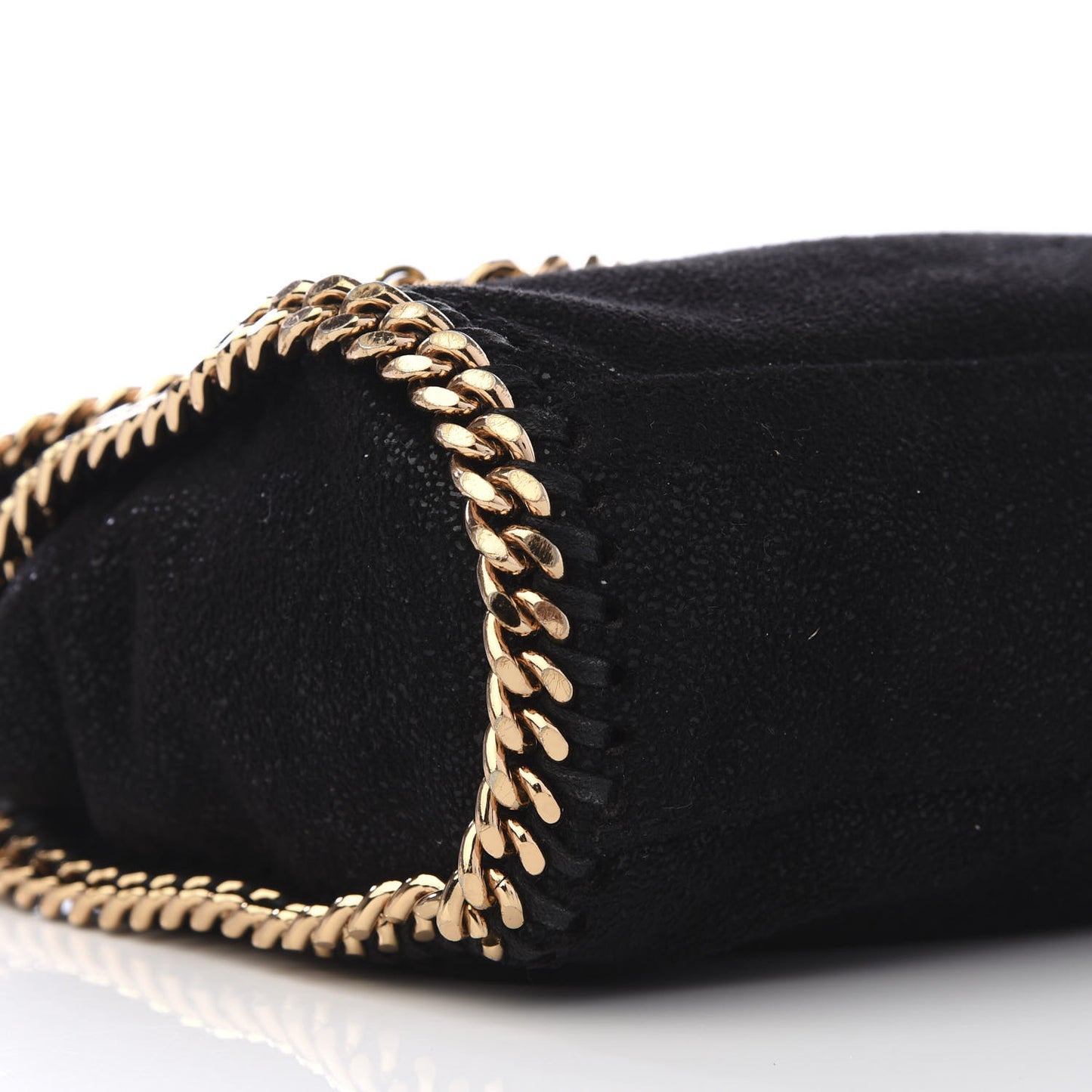 Shaggy Deer Mini Falabella Shoulder Bag Black