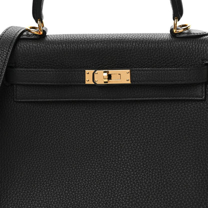 Hermes Togo Kelly Retourne 25 Black 8 of 11