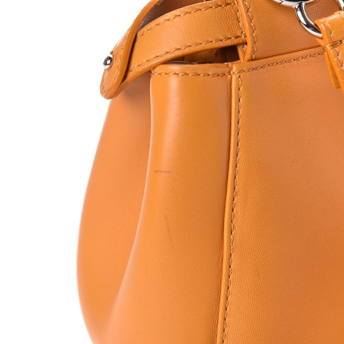Nappa Mini Peekaboo Iconic Satchel Giallo Syrup