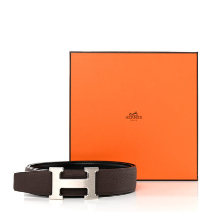 Hermes Box Togo 38mm Constance H Belt 85 34 Black Chocolate 6 of 6