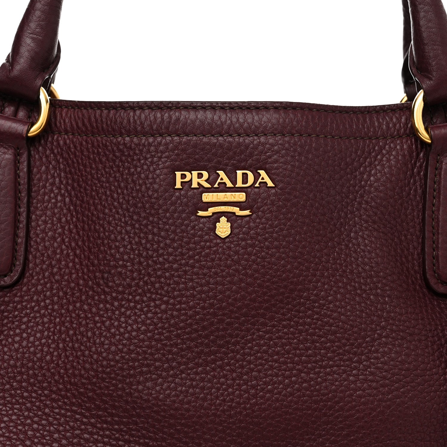 Prada Vitello Daino Tote Granato 8 of 17