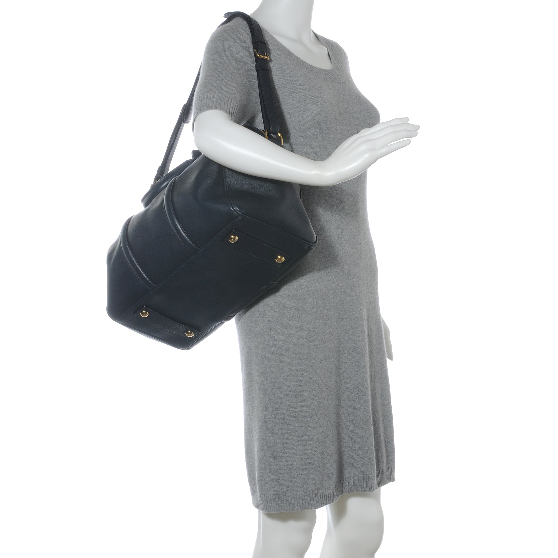Louis Vuitton Calfskin SC Bag Cobalt 2 of 8