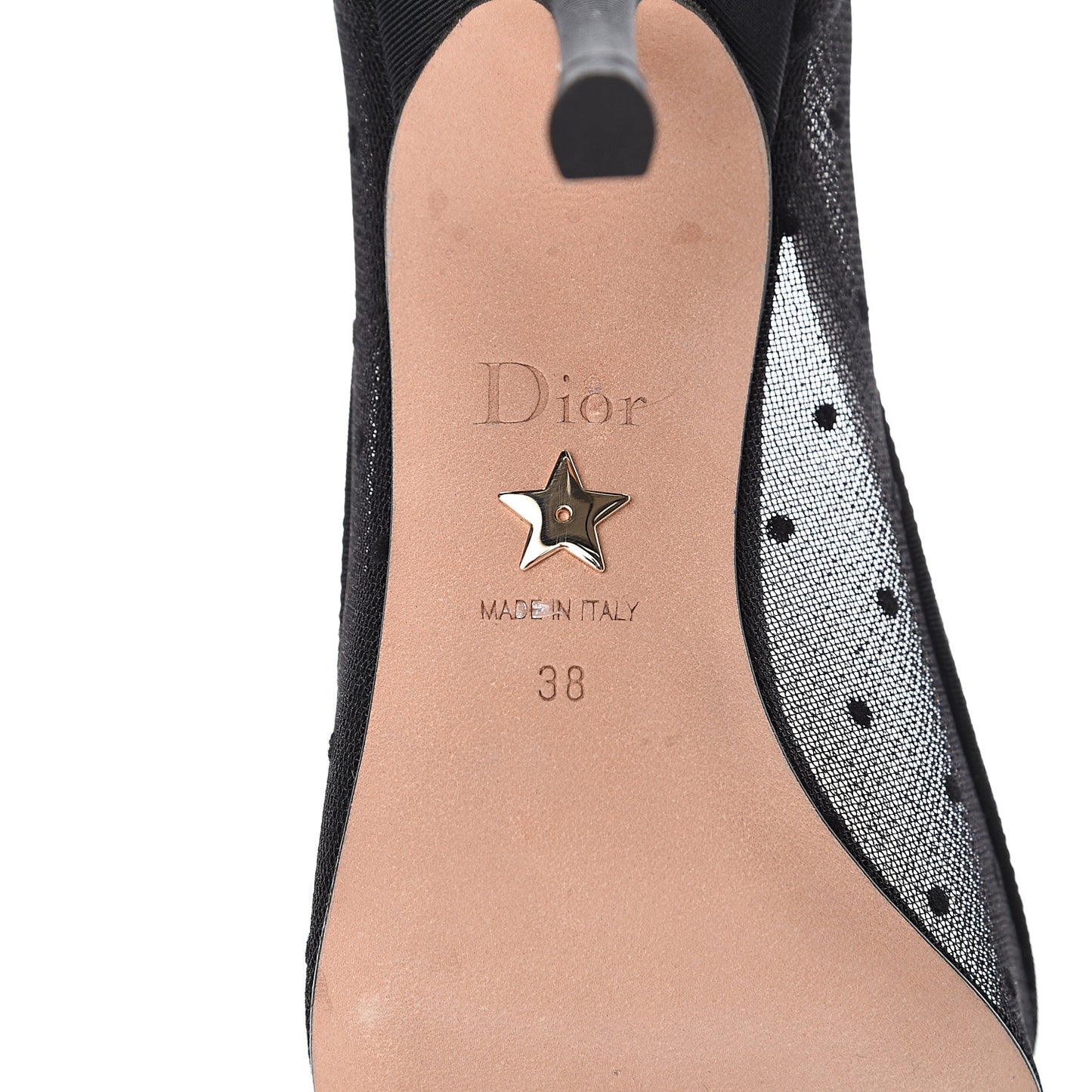 Grosgrain Plumetis Dior Blossom Pump 38 Black