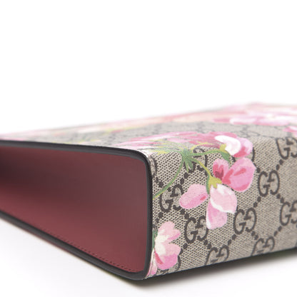 Gucci GG Supreme Monogram Blooms Large Cosmetic Case Beige Multicolor Dry Rose 8 of 10