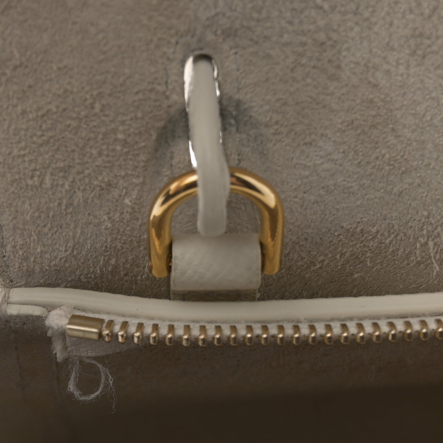 Celine Grained Calfskin Nano Belt Bag Chalk 11 of 12