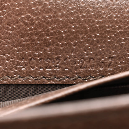 Gucci Monogram Jumbo GG Textured Dollar Calfskin Mini Dionysus Chain Wallet Camel Ebony New Acero 7 of 10
