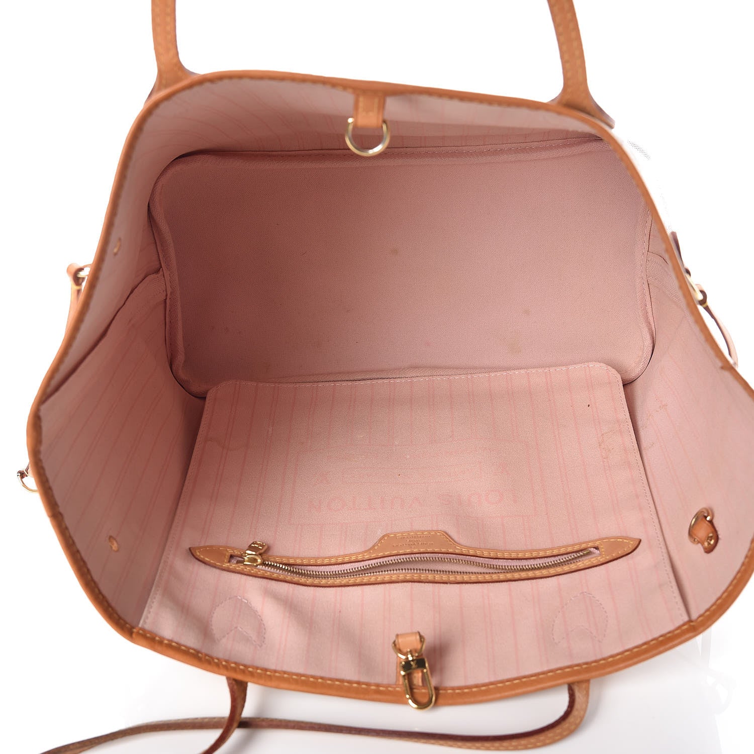 Louis Vuitton Damier Azur Neverfull MM Rose Ballerine 7 of 23