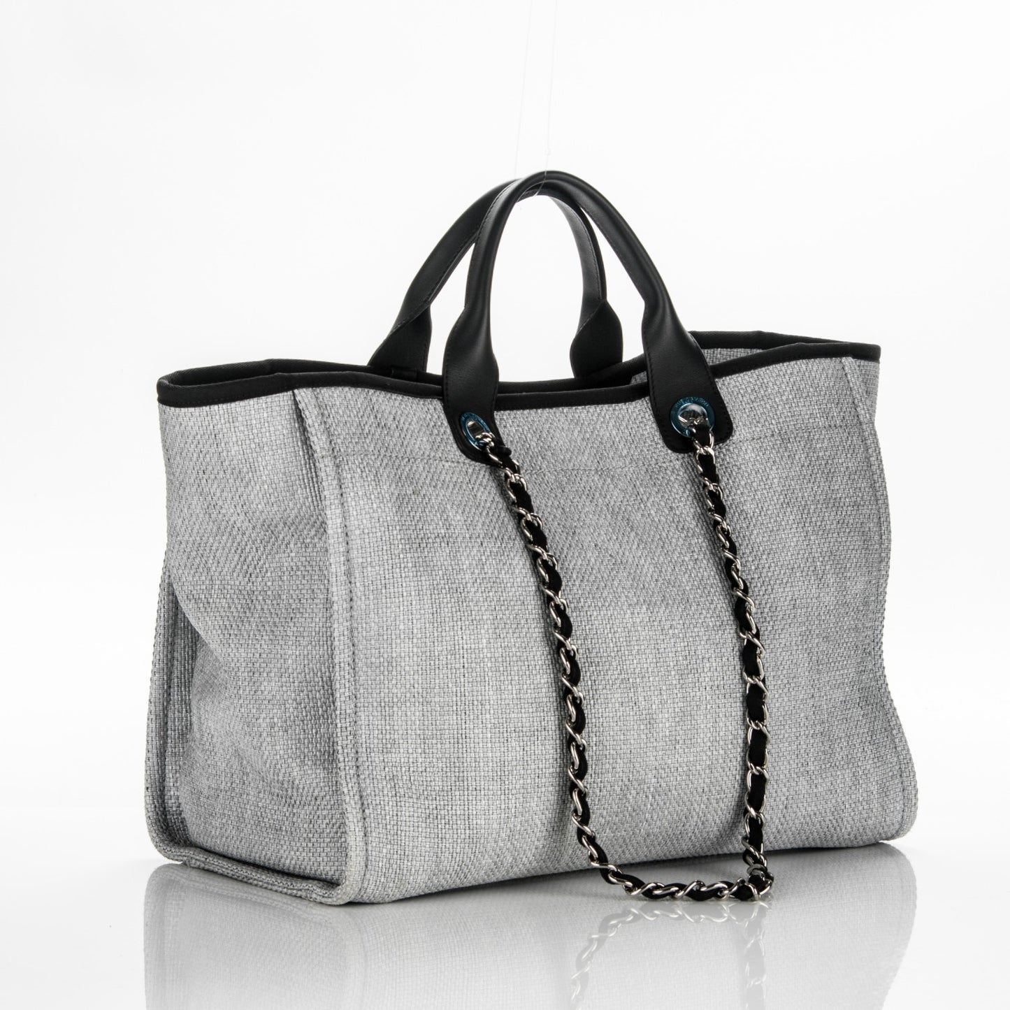 Canvas Large Deauville Tote Grey