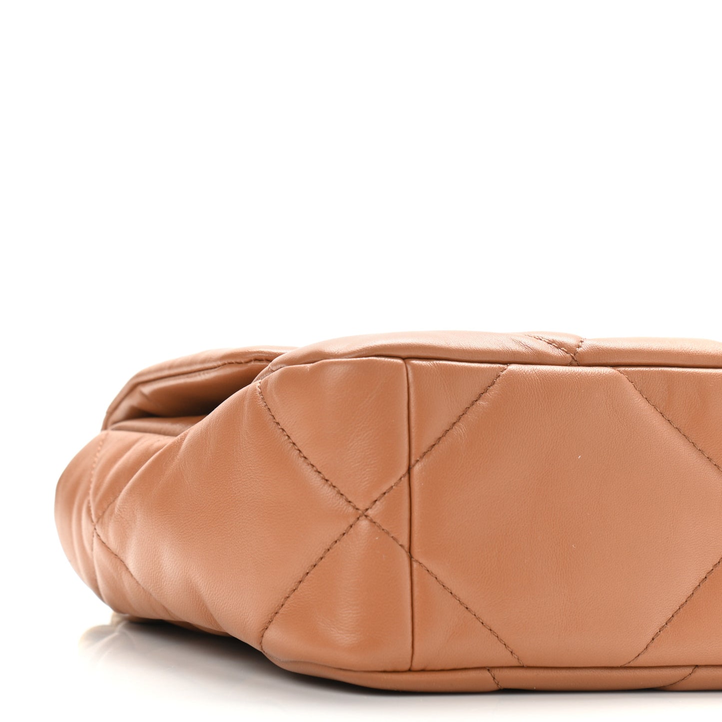 Lambskin Quilted Medium Chanel 19 Flap Brown