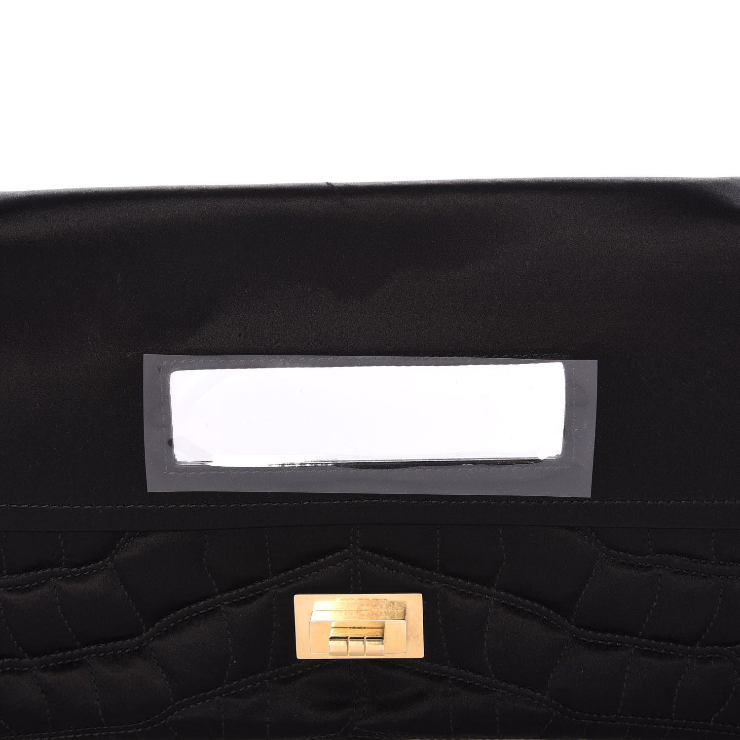 Chanel Satin Coco's Croc 2.55 Reissue 227 Flap Black 6 of 9