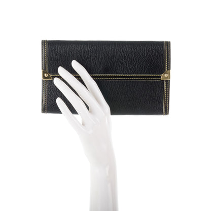 Louis Vuitton Suhali Porte Tresor International Wallet Black 2 of 6