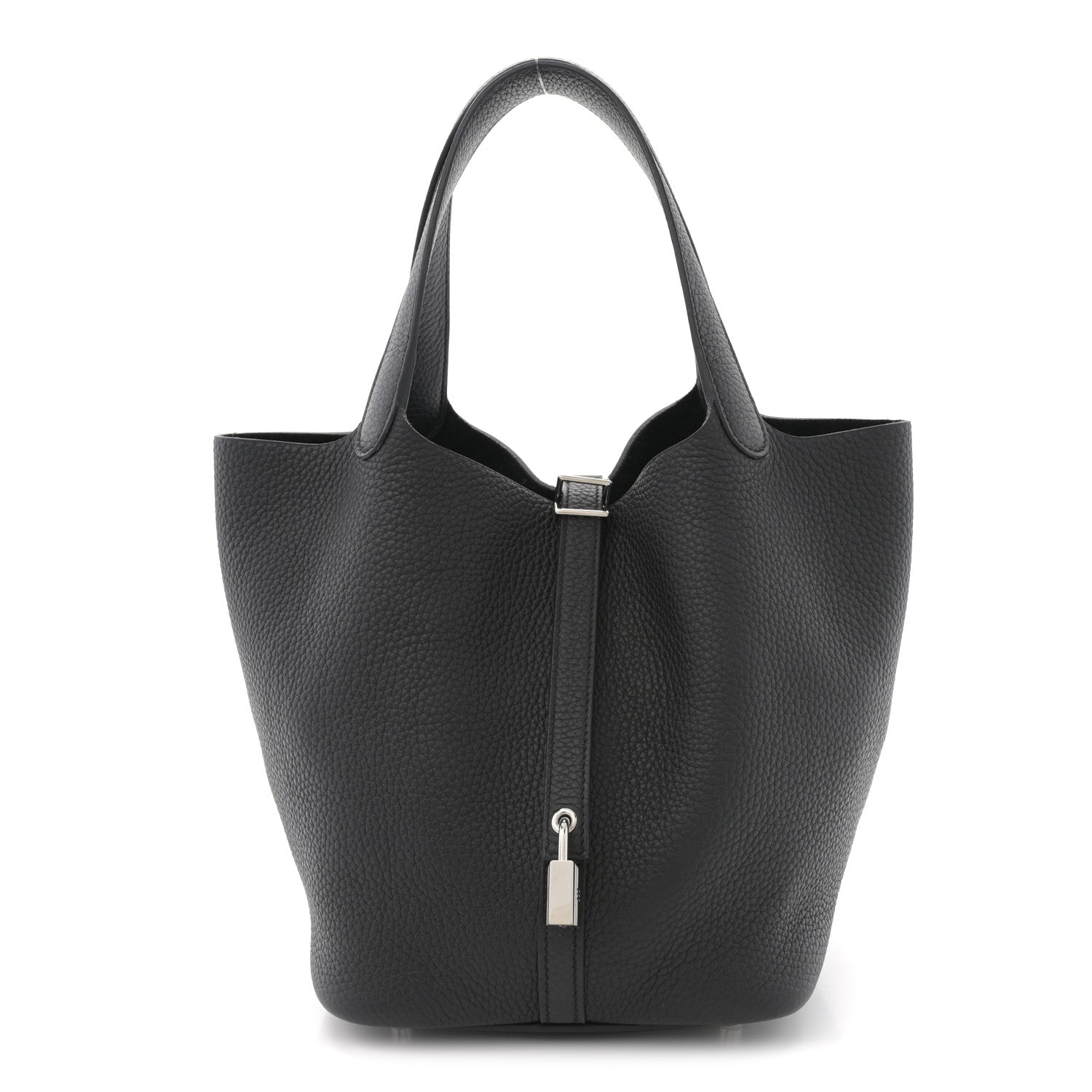 Hermes Taurillon Clemence Picotin Lock 22 MM Black 1 of 11