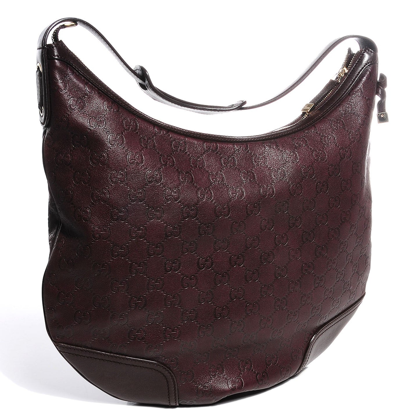 Guccissima Large Princy Hobo Dark Brown