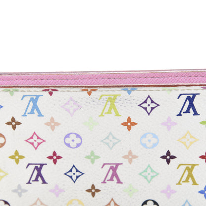 Louis Vuitton Monogram Multicolor Zippy Wallet White Litchi 11 of 12