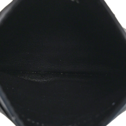Christian Dior Grained Calfskin Oblique Card Holder Black 5 of 6