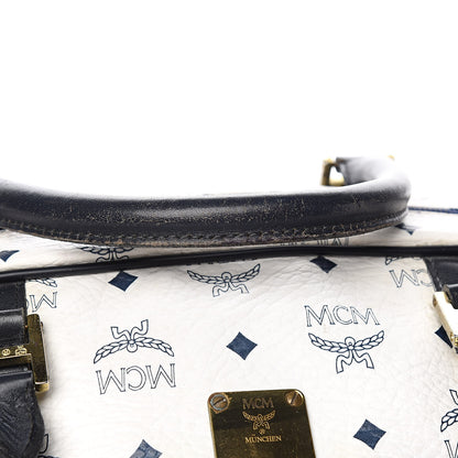 MCM Visetos Weekender Duffle Bag White 14 of 18