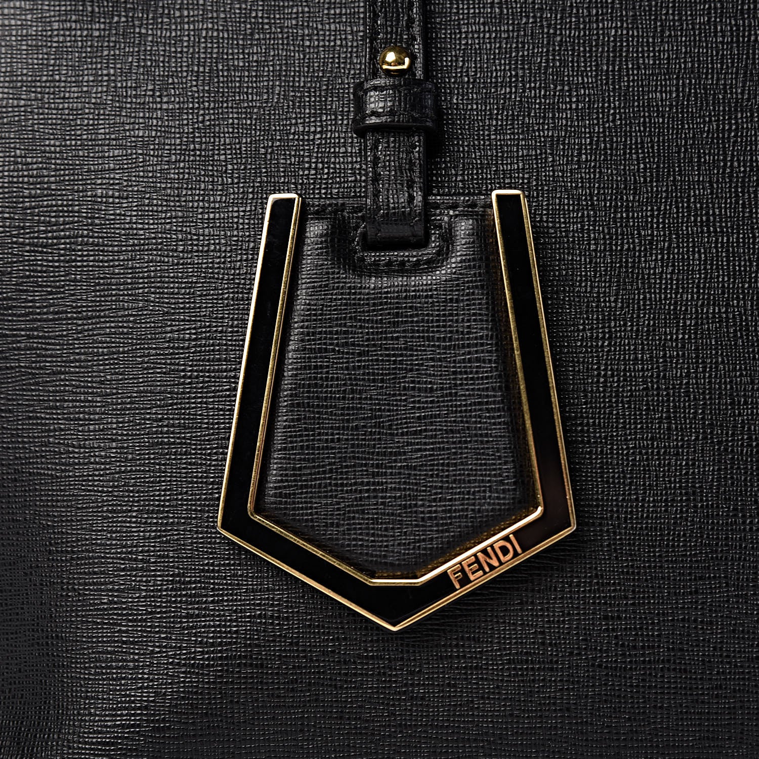 Fendi Vitello Elite Regular 2Jours Tote Black 16 of 16