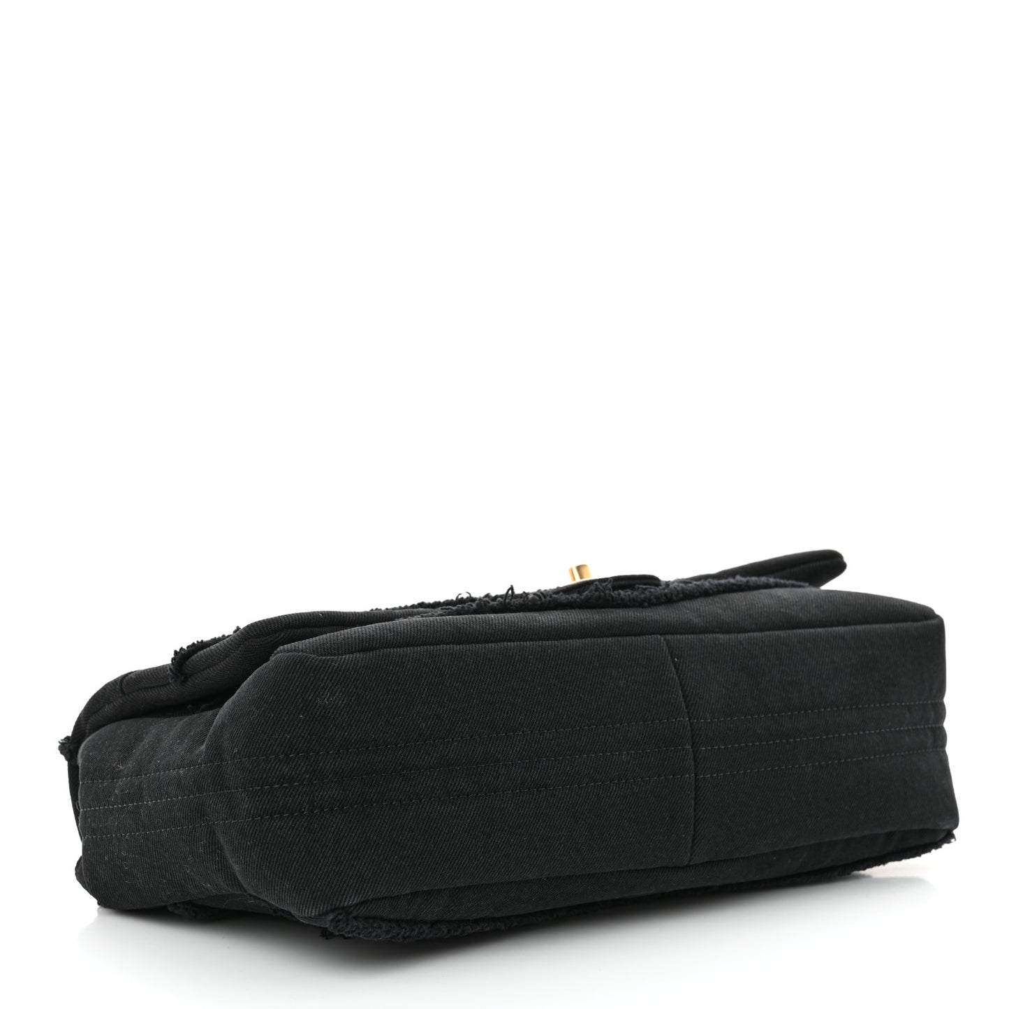Denim Coco Jumbo Single Flap Black