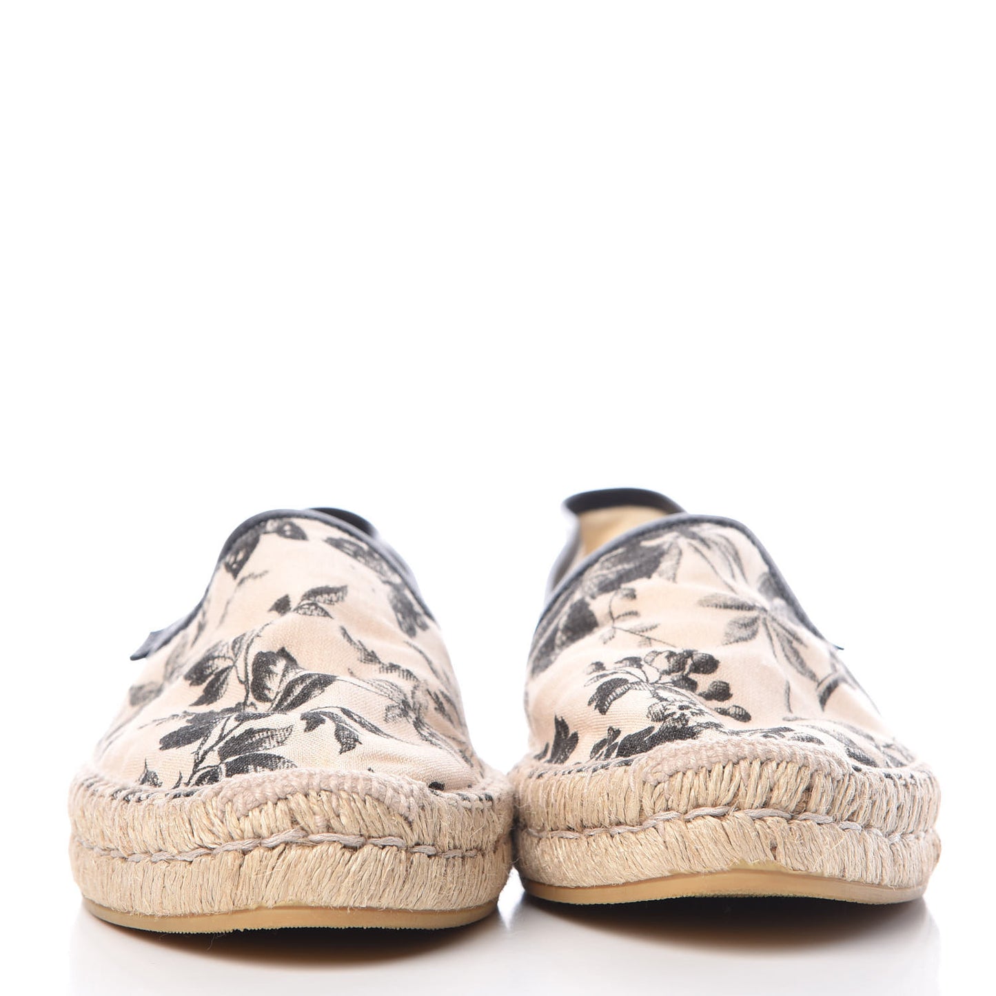 Canvas Pilar Printed Espadrille 42 Black