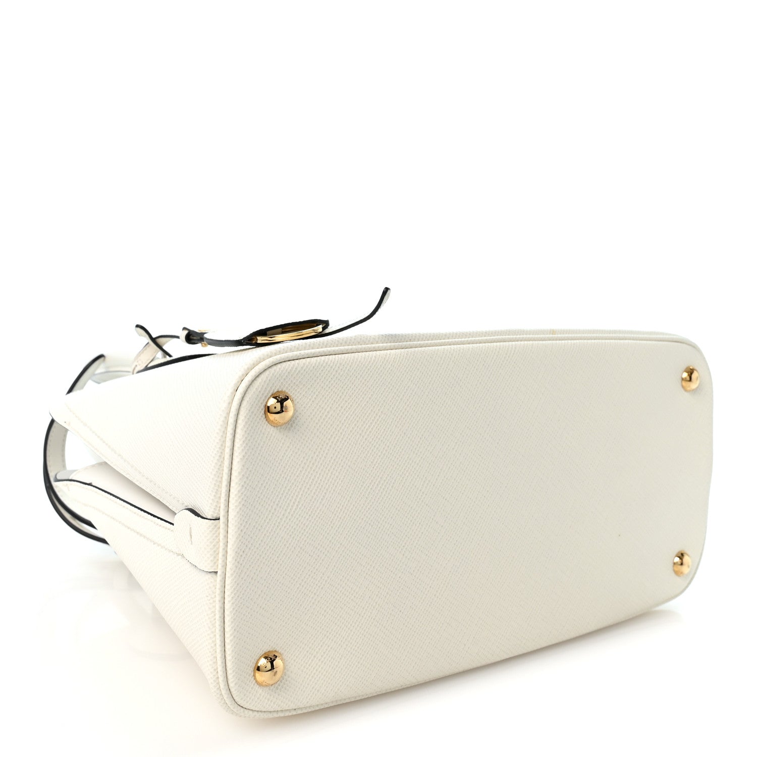 Prada Saffiano Cuir Calfskin Promenade Tote Bianco 4 of 10