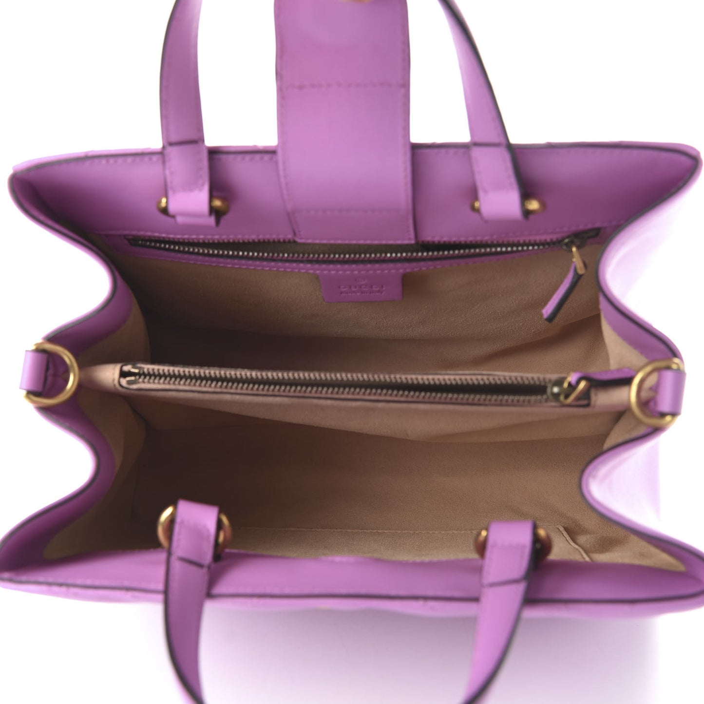Calfskin Matelasse Small GG Marmont Tote Candy Mousse