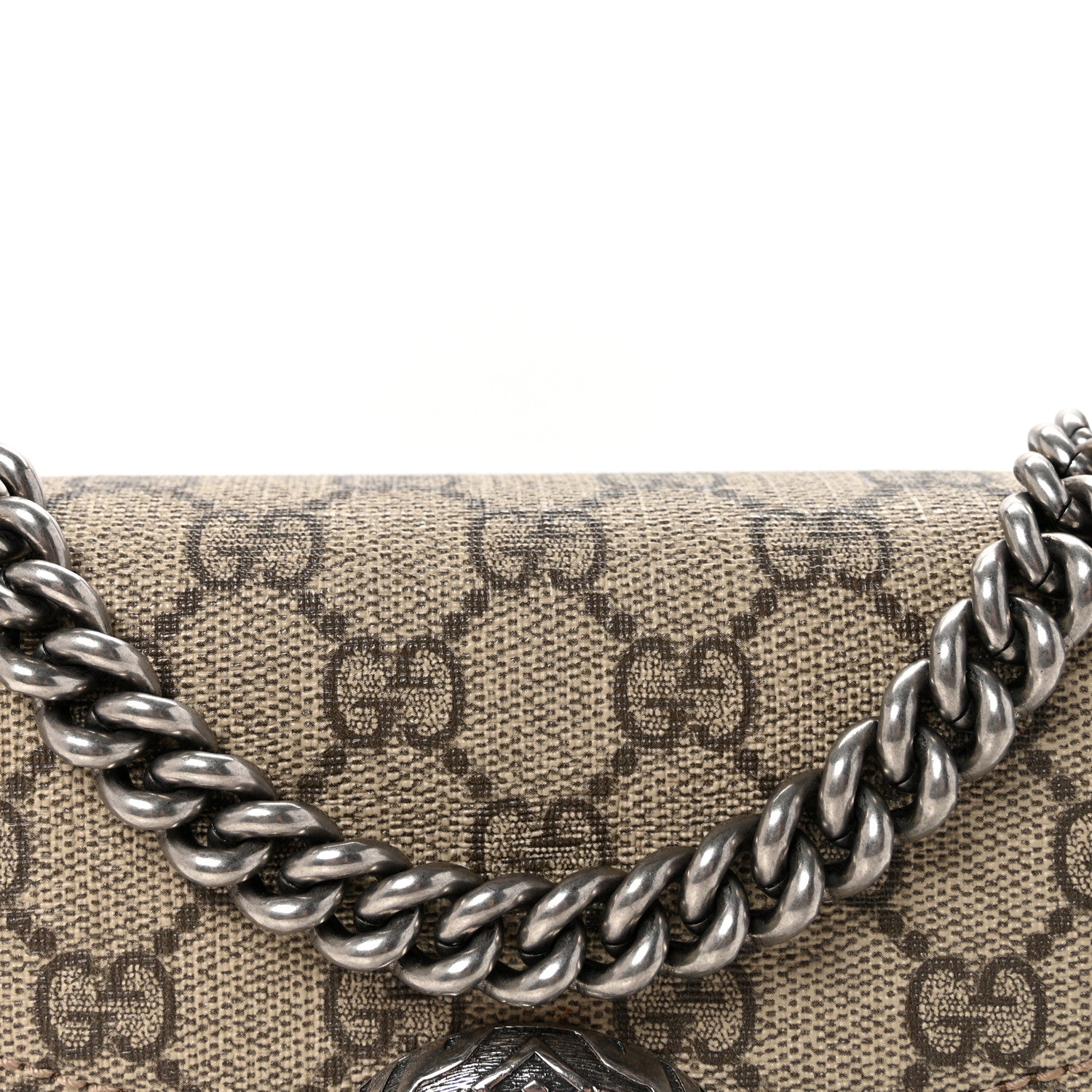 Gucci GG Supreme Monogram Mini Dionysus Shoulder Bag Taupe 8 of 10