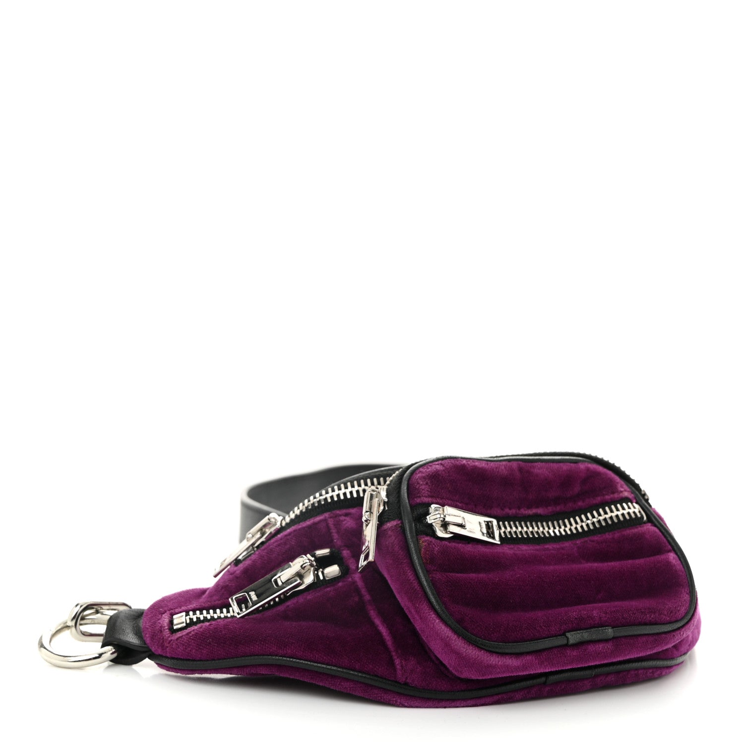 Alexander Wang Velvet Attica Mini Belt Bag Purple 4 of 9