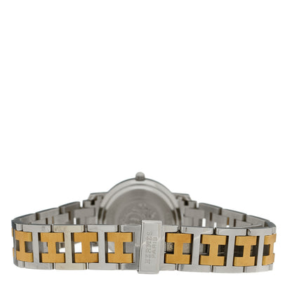 Hermes Stainless Steel 24mm Clipper Quartz Watch Gold 3 of 4