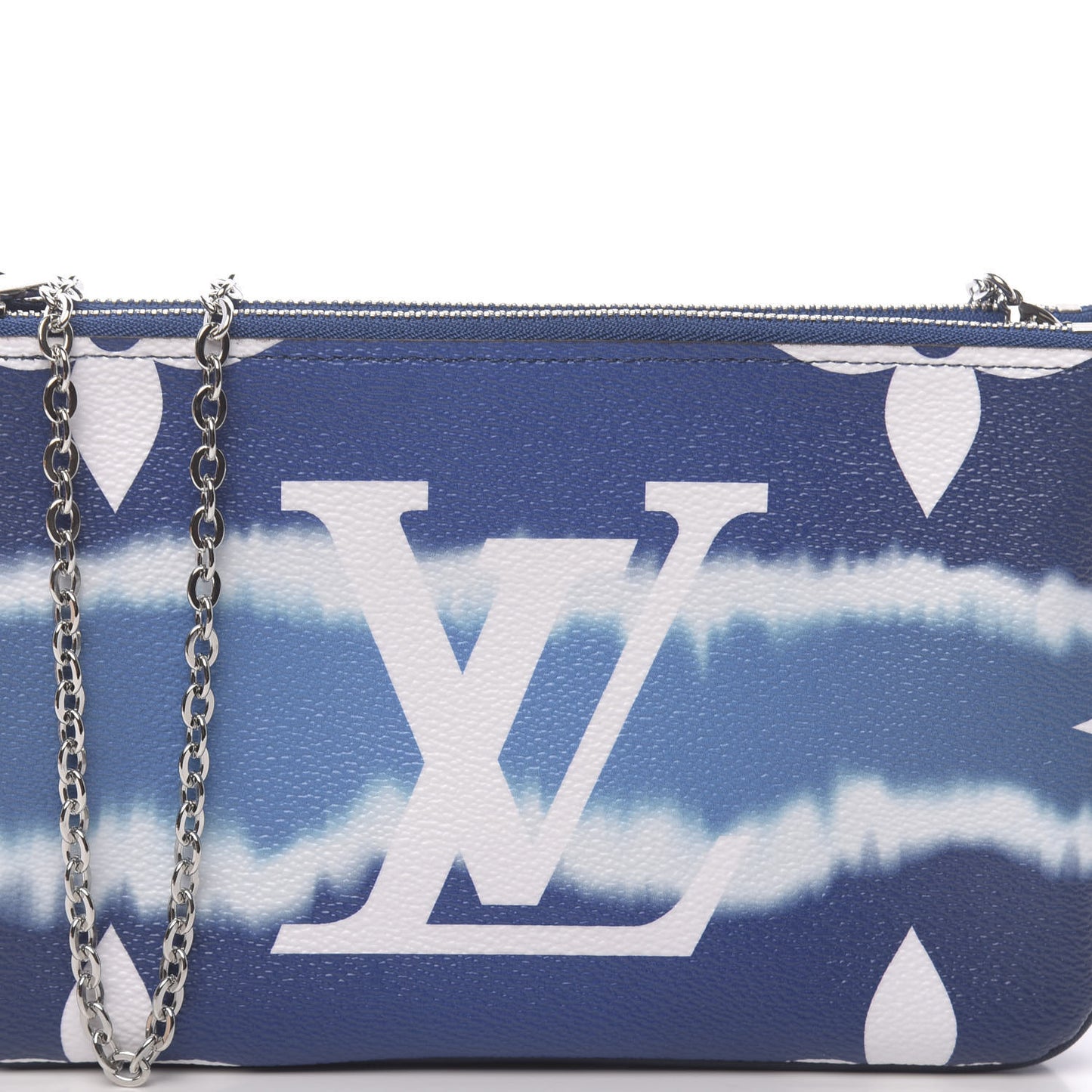 Monogram Giant Escale Double Zip Pochette Blue