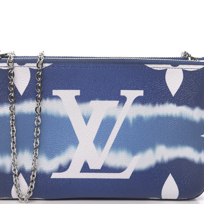 Louis Vuitton Monogram Giant Escale Double Zip Pochette Blue 10 of 11